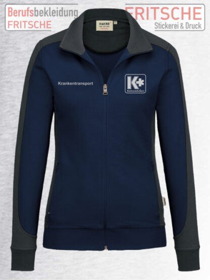 Koitz ambulance-Contrast Sweatjacke Damen