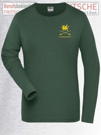 Schaftspalter-Longsleeve-Damen