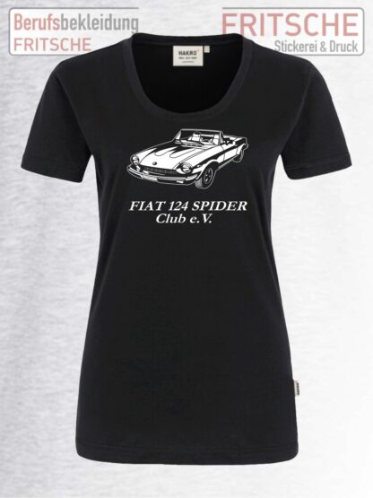 Fiat-Spider-Damenshirt-Schwarz