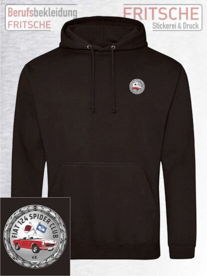 Fiat-Spider-Hoodie-Schwarz