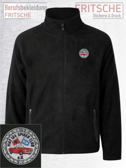 Fiat-Spider-Fleecejacke-Schwarz