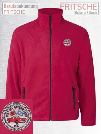 Fiat-Spider-Fleecejacke-Rot